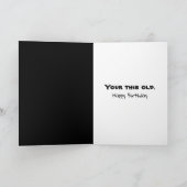 Het krijgen van oude Humor verjaardag Retro Camera Kaart (Binnen)