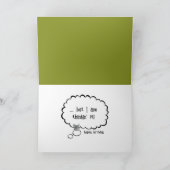 Het krijgen van Oude Verjaardag Grijze Muis Kaart (Binnen)