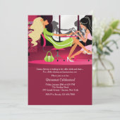 Het krijgen van Pampered Uitnodiging van de Partij (Staand voorkant)