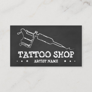 HET KRIJT VAN HET TATTOO VISITEKAARTJE