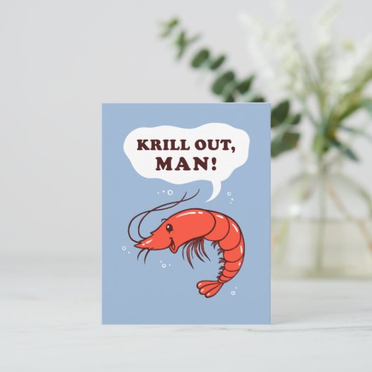 Het kril bemant uit briefkaart (Staand voorkant)