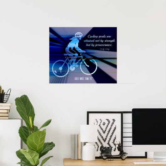 Het kringelen Poster met Citaat voor Onthouding (Thuiskantoor)