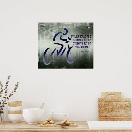 Het kringelen Poster met het Citaat van de Ononder (Keuken)