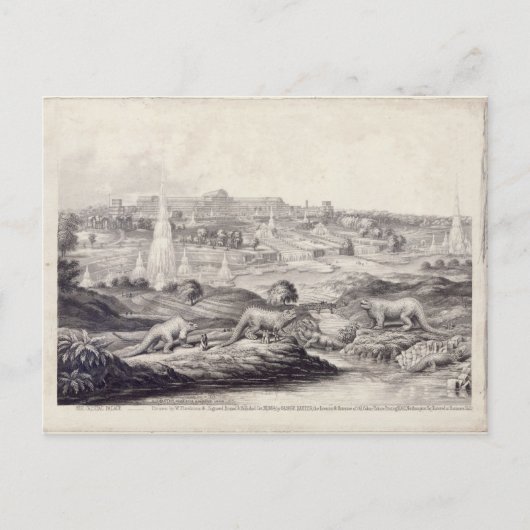 Het Kristalpaleis Briefkaart (Voorkant)