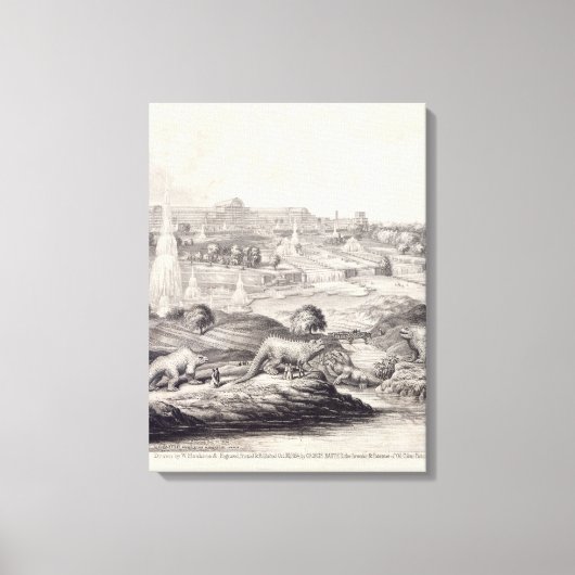 Het Kristalpaleis Canvas Afdruk (Voorkant)