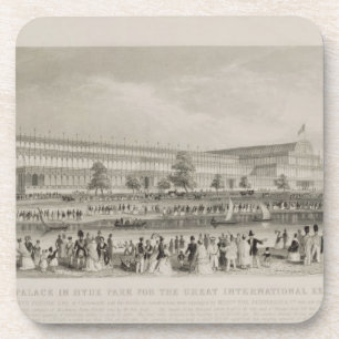 Het Kristalpaleis in Hyde Park voor de Grote Inte Drankjes Onderzetter