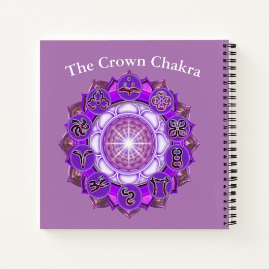 Het Kronen Chakra Doodle Journal Notitieboek (Achterkant)