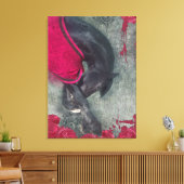 Het kronkel - omhulde canvas afdruk (Insitu (Woonkamer))