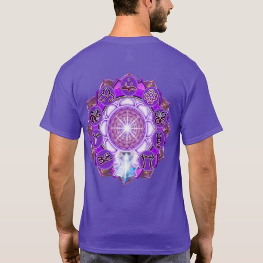 Het Kroonchakra symbool van vrijheid T-shirt (Achterkant)
