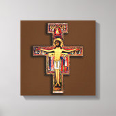HET KROSS VAN SAN DAMIANO, HET FRANCISCAN KROSS. CANVAS AFDRUK (Voorkant)