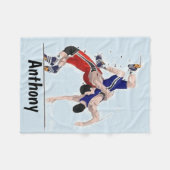 Het kruipen op zijn beste vlooienbank fleece deken (Voorkant (Horizontaal))