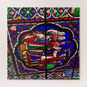 Het kruipen van met Esther gekleurd glas Legpuzzel (Horizontaal)