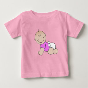 Het kruipende T - shirt van het Baby van het