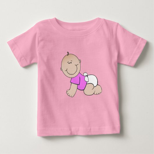 Het kruipende T - shirt van het Baby van het (Voorkant)