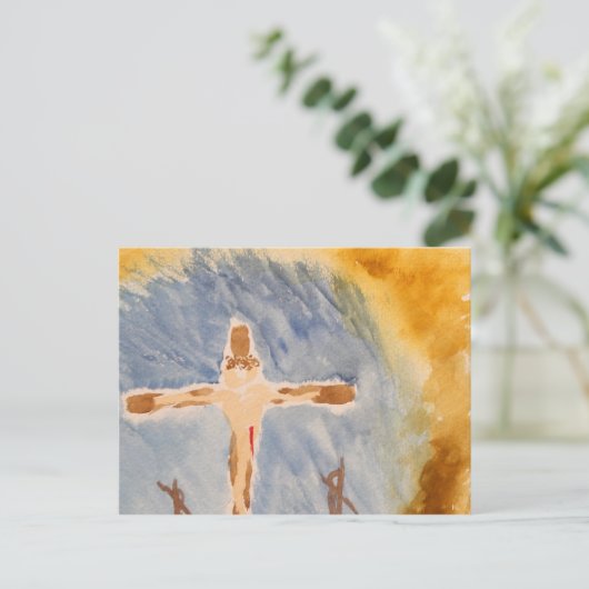 Het kruis briefkaart (Staand voorkant)