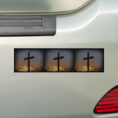 Het kruis bumpersticker (Op auto)