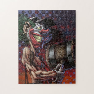 Het kruis de Creepy Clown Jigzaag Puzzle Legpuzzel