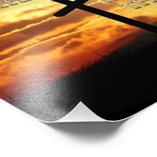 Het kruis foto afdruk (Hoek)