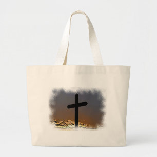 Het kruis grote tote bag