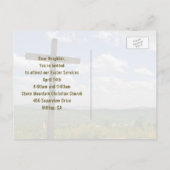 Het kruis, het Briefkaart van de Uitnodiging van (Achterkant)