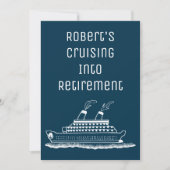 Het kruis in Pensioenblauwe Partij Eenvoudige Mode Kaart (Voorkant)