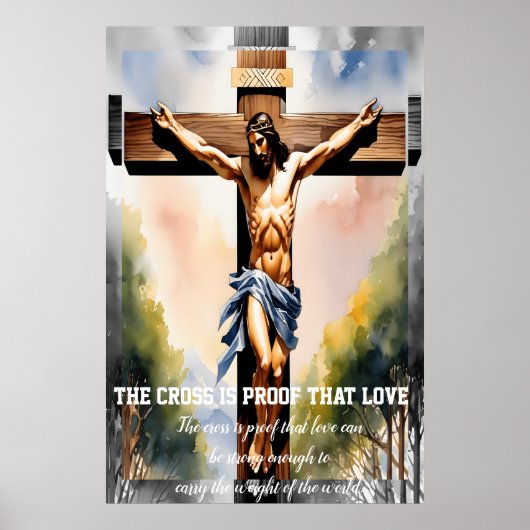 Het kruis is het bewijs van die liefde poster (Voorkant)