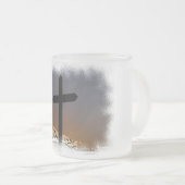 Het kruis matglas koffiemok (Voorkant rechts)