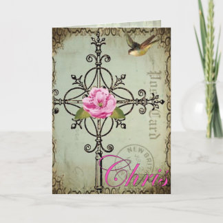 het kruis van Chris Notitiekaartje