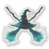 Het Kruis van de Heks Sticker (Voorkant)