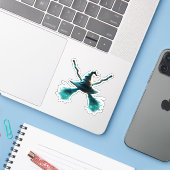 Het Kruis van de Heks Sticker (Laptop met iPhone)
