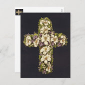 Het Kruis van de Lelie van Pasen Feestdagenkaart (Voorkant / Achterkant)