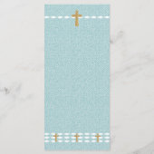 Het kruis van het Lichte Jezus Christus Wedding Me Programmakaart (Achterkant)