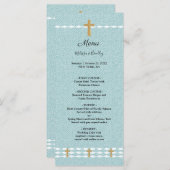 Het kruis van het Lichte Jezus Christus Wedding Me Programmakaart (Voorkant / Achterkant)