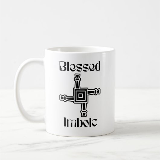Het kruis van Imbolc Brigid Koffiemok (Links)