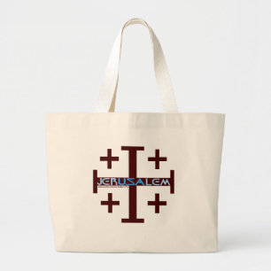 Het Kruis van Jeruzalem Grote Tote Bag