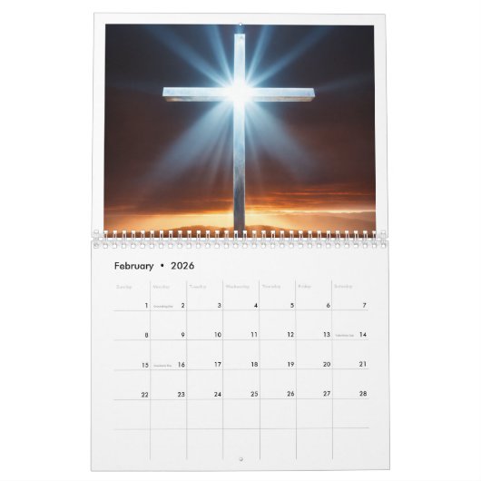 Het kruis van Jezus - 2025 kalender van het geloof (Feb 2026)