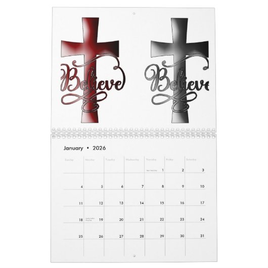 Het kruis van Jezus - 2025 kalender van het geloof (Jan 2026)