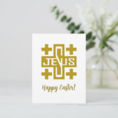 Het kruis van Jezus Feestdagenkaart (Staand voorkant)