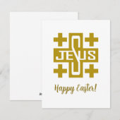 Het kruis van Jezus Feestdagenkaart (Voorkant / Achterkant)