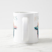 Het kruis van Jezus in het Abstract Grote Koffiekop (Achterkant)