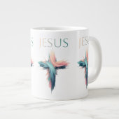 Het kruis van Jezus in het Abstract Grote Koffiekop (Voorkant rechts)