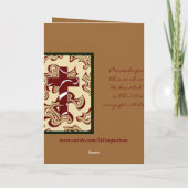 Het Kruis van Kerstmis Feestdagen Kaart (Achterkant)