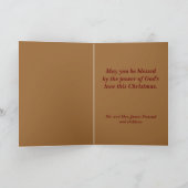 Het Kruis van Kerstmis Feestdagen Kaart (Binnen)