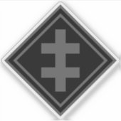 Het kruis van Lotharingen - v2 (grijs) Sticker (Voorkant)