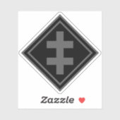 Het kruis van Lotharingen - v2 (grijs) Sticker (Vel)