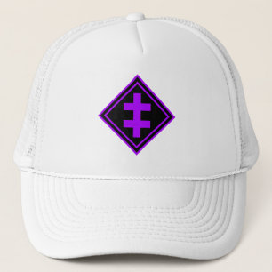 Het kruis van Lotharingen - v2 (paarse) Trucker Pet