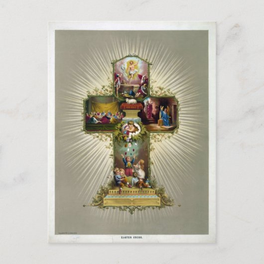Het Kruis van Pasen Feestdagenkaart (Voorkant)