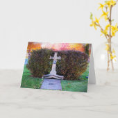 "Het Kruis van Sint-Michaël" condoleancekaart Kaart (Gele Bloem)