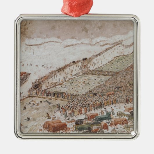 Het kruisen van Berezina, november 1812 Metalen Ornament (Voorkant)