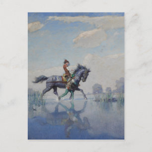 Het kruisen van de Fens, c. 1916, ingediend door N Briefkaart